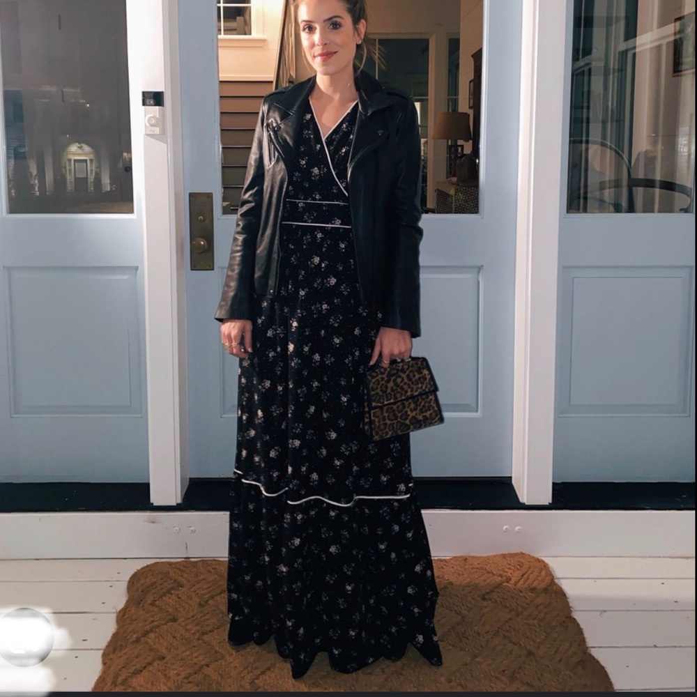 Gal Meets Glam Ariana Floral Print Maxi Dress